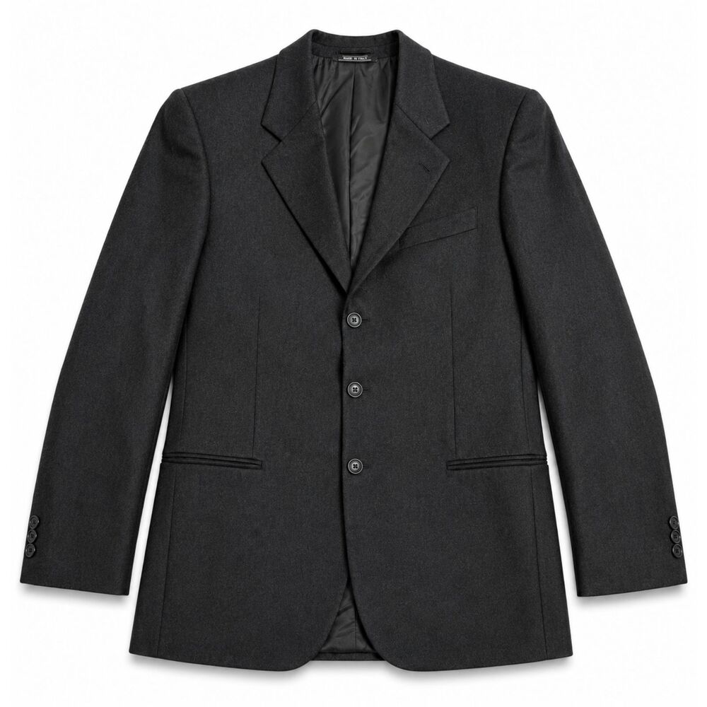 Todays Man Lanificio Del Casentino Pure Cashmere Blazer Mens Black Made in Italy